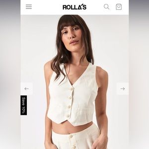 Rolla’s Dallas Linen Vest